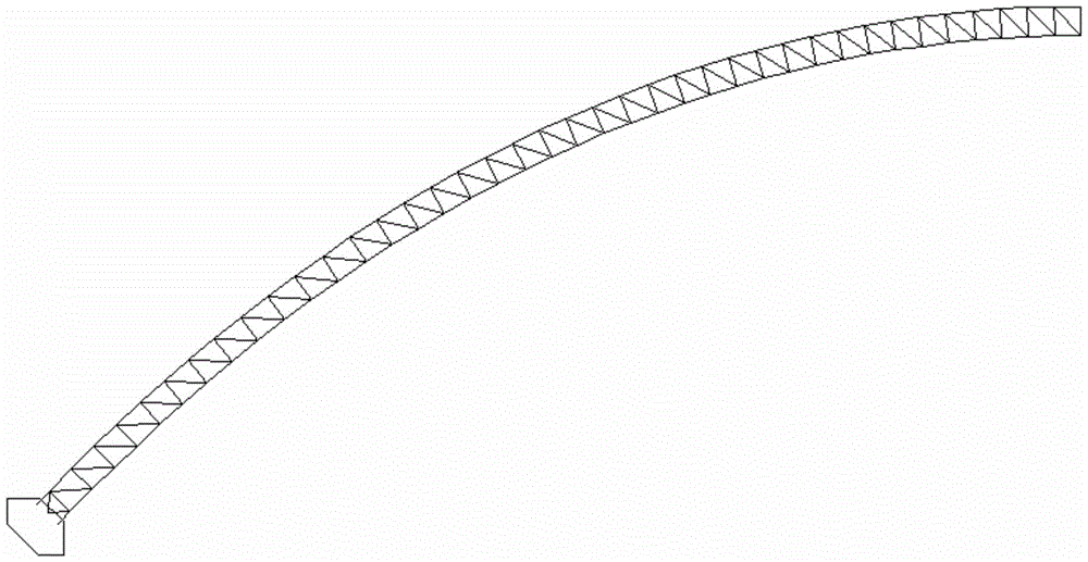 Reinforced concrete arch bridge with strong skeleton of steel tube concrete and construction method thereof