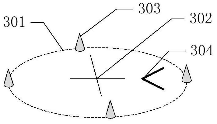Virtual three-dimensional landing landmark auxiliary landing method