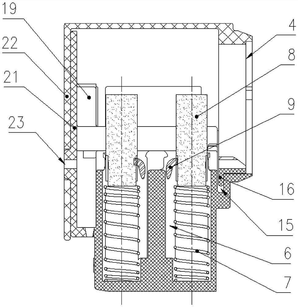 Brush carrier structure for alternator
