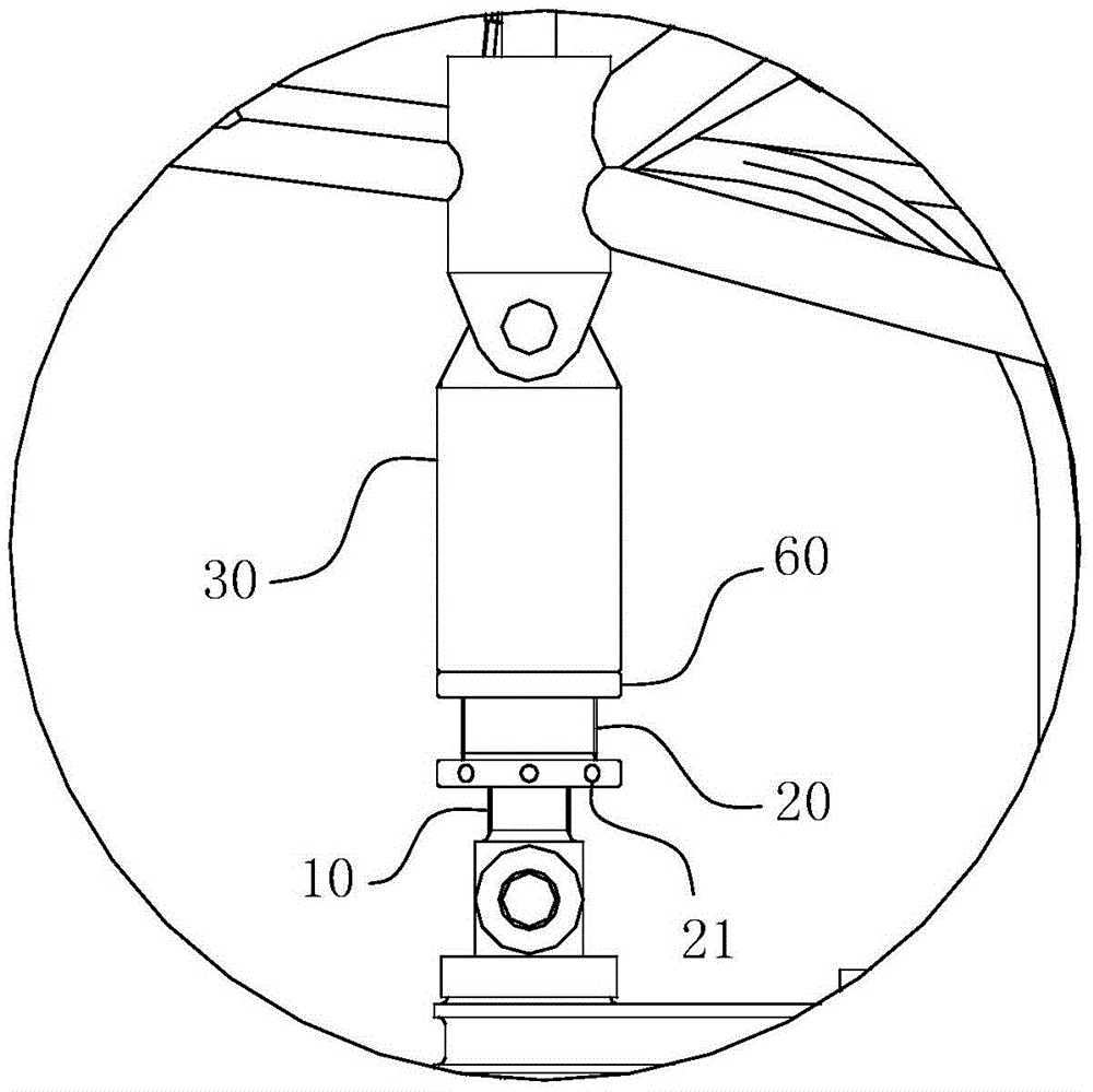 Octave rain-proof adjusting component and air traffic control radar antenna elevation mechanism employing same