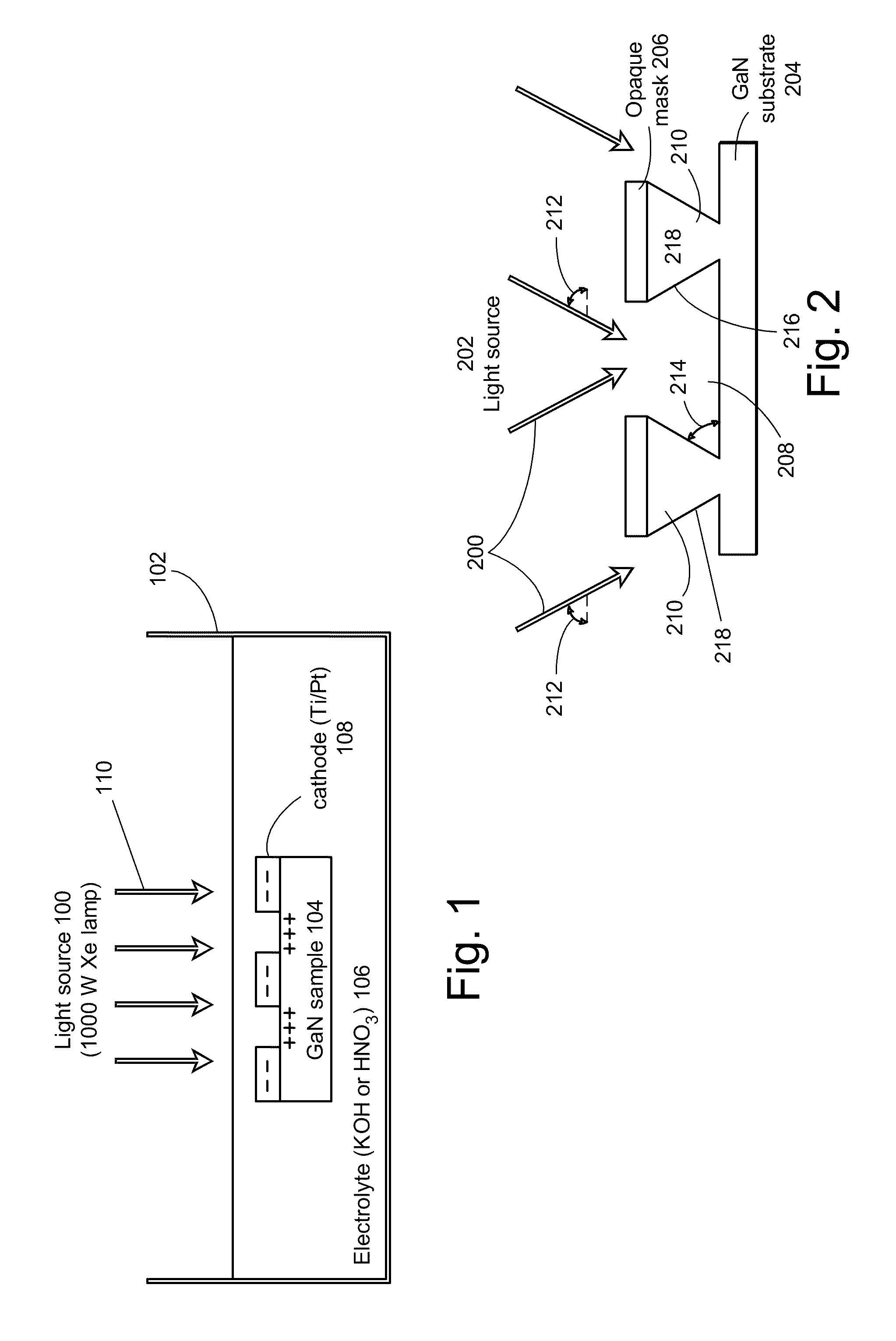 Photoelectrochemical etching for chip shaping of light emitting diodes