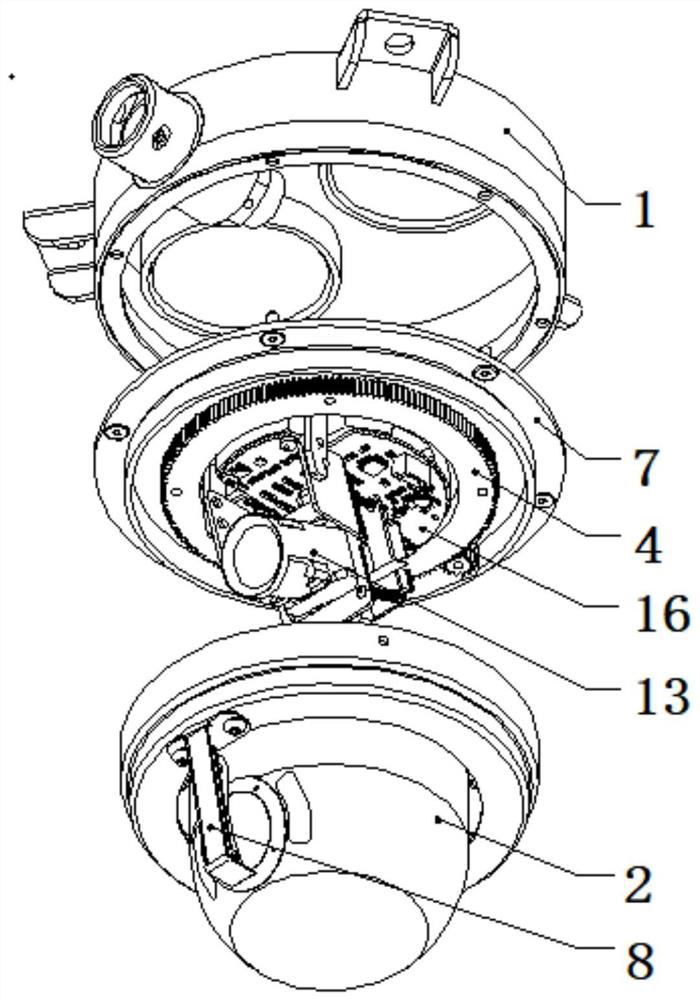 Intrinsic safety pan-tilt camera with self-cleaning function