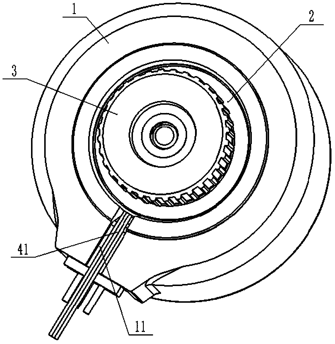 Plastic package motor with sealing property