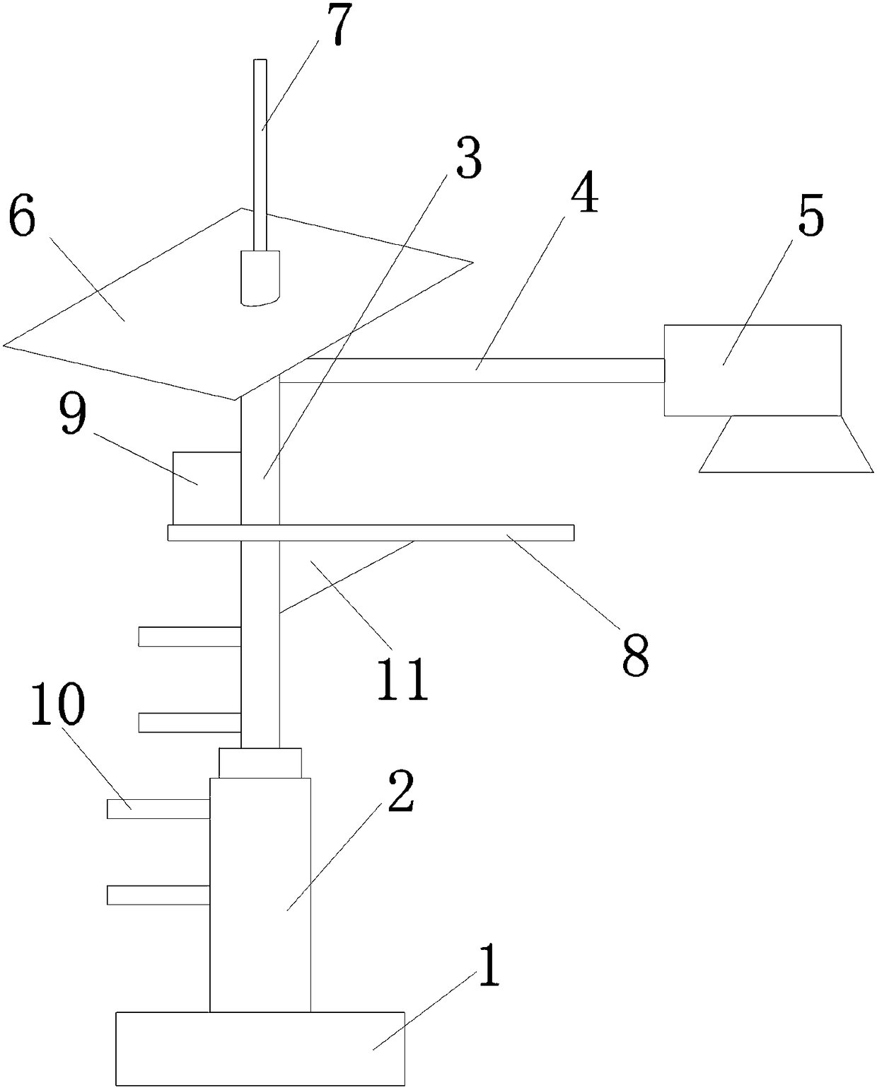 LED energy-saving street lamp for protecting storage battery based on low-voltage protection circuit