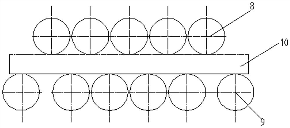 Accurate calibration method for roll gap of mechanical pressing-down straightener