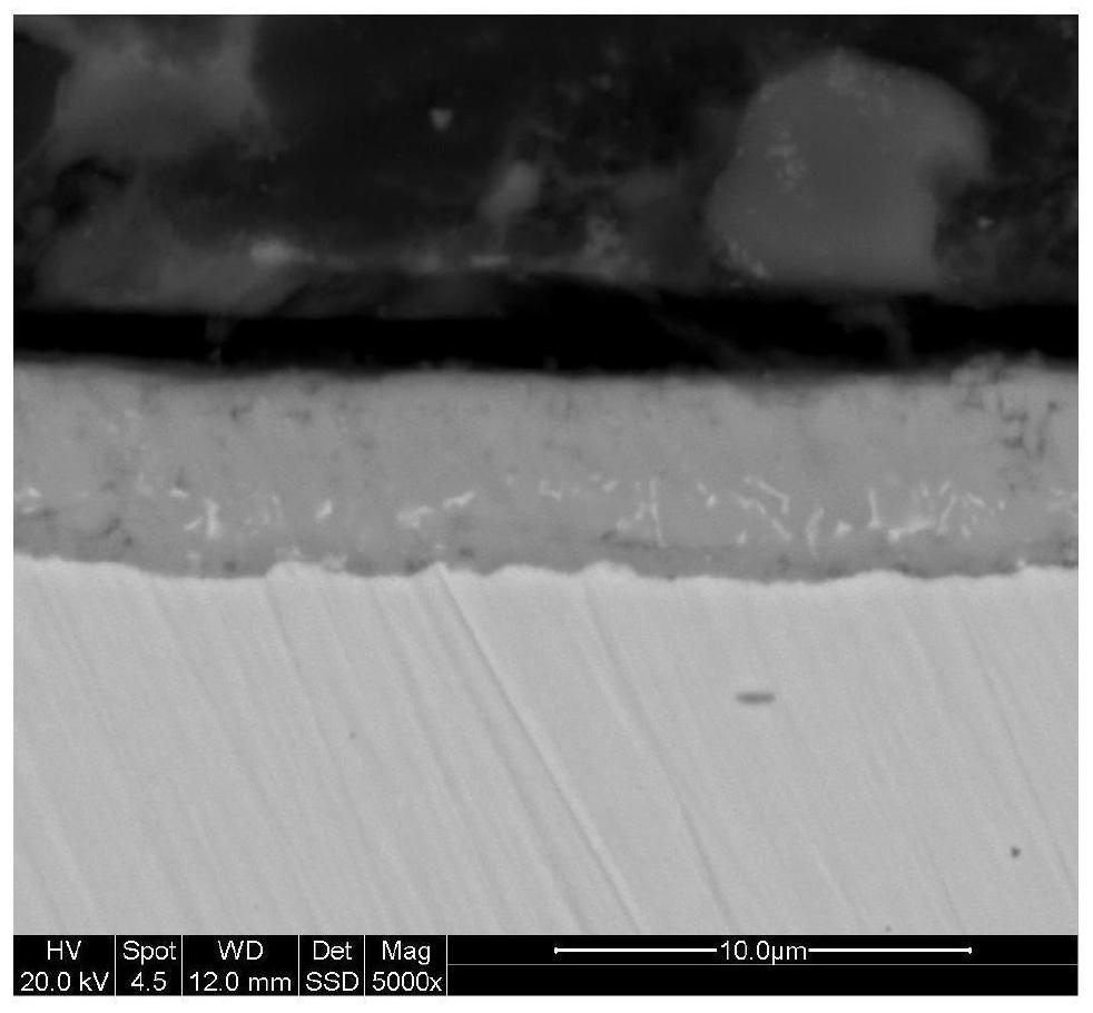 Method for detecting content of each component in scale on surface of hot-rolled strip steel