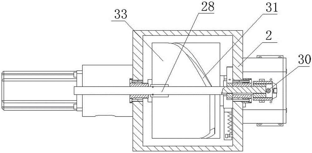 Transmission system of motor coil automatic winding machine