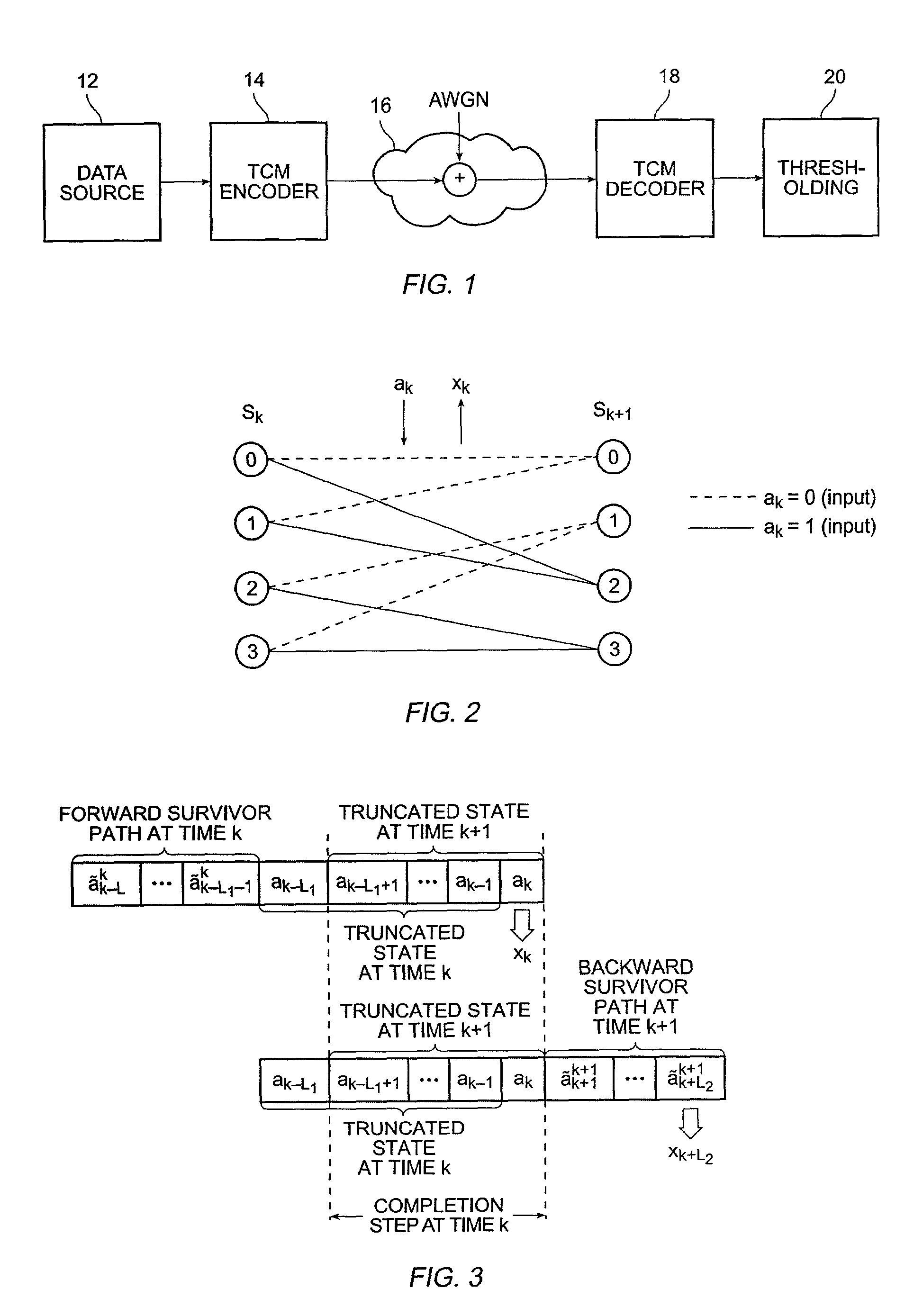 Method for iterative and non-iterative data detection using reduced-state soft-input/soft-output algorithms for complexity reduction