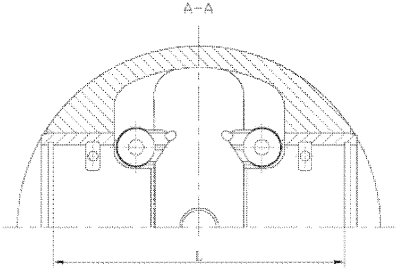 Steel crown and aluminum skirt combined type piston for diesel engine