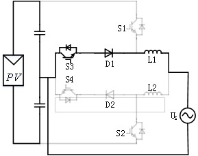 Novel single-phase NPC non-isolated photovoltaic grid-connected inverter circuit and modulation method