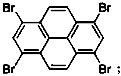 Starburst non-fullerene organic small molecule receptor material containing pyrene and perylene diimide and preparation method of starburst non-fullerene organic small molecule receptor material