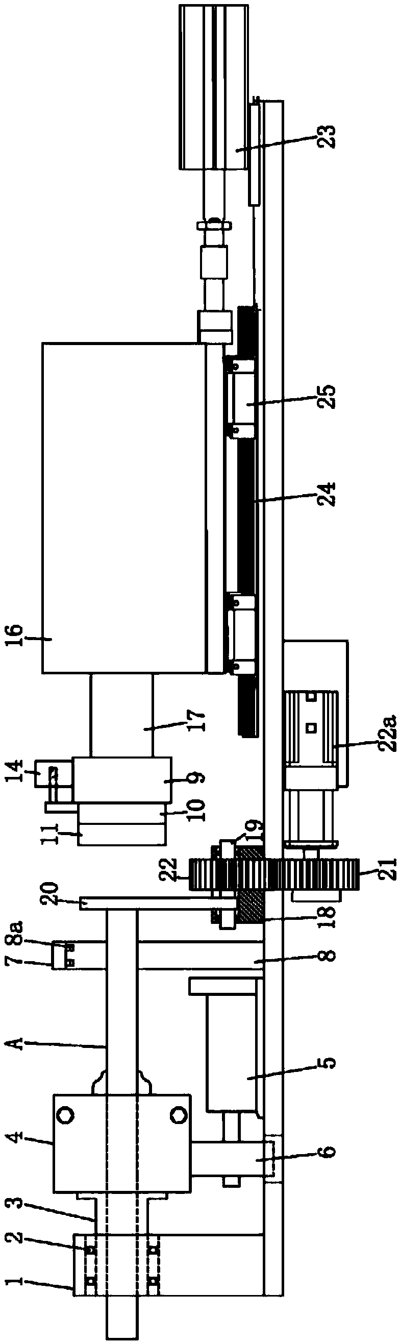 Device for gluing periphery face of pipe fitting