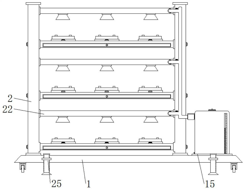 Interior design flower placing and mounting rack convenient to disassemble