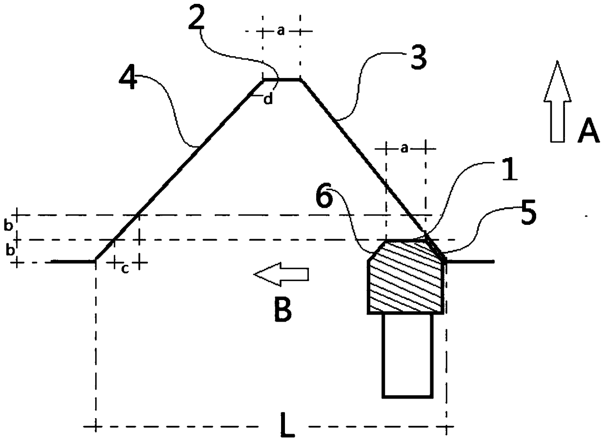 A thread processing method with large modulus and large lead