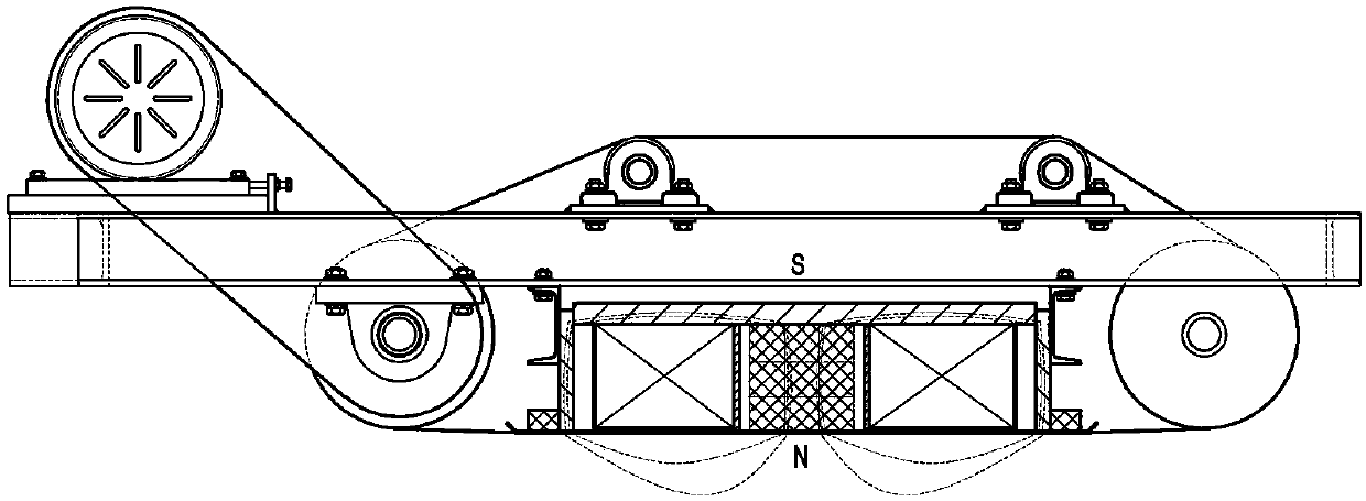 Electric permanent-magnet iron separator