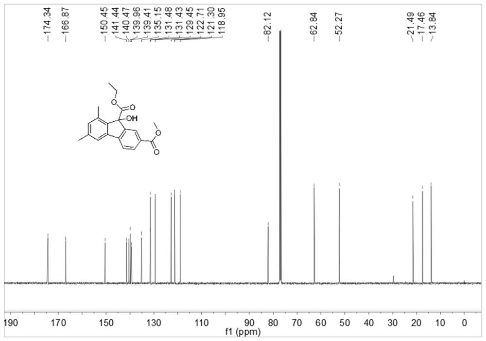 Simple preparation method of 9-hydroxyfluorene-9-carboxylate compound