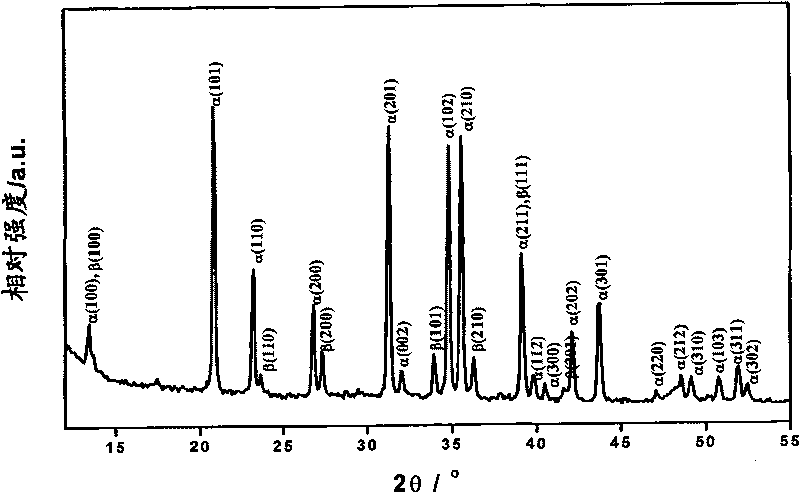 Method for preparing silicon nitride nanometer rod by using sulfur auxiliary reaction under low temperature