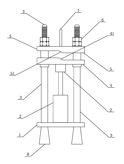 Device for producing S-shaped joint of rectangular busbar