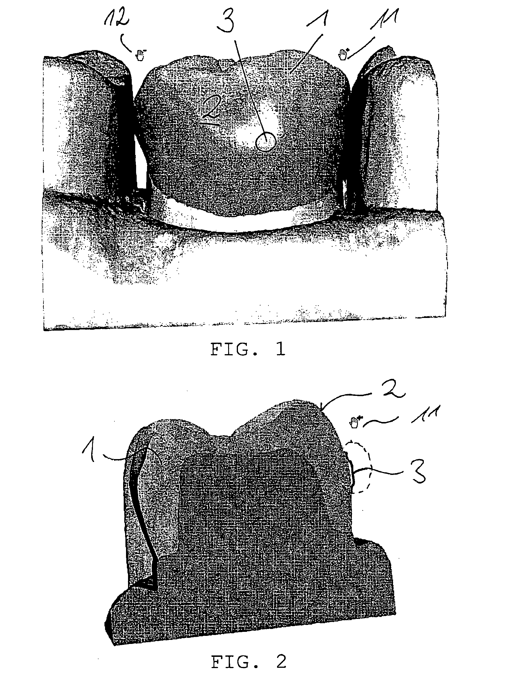 Method of processing a digitized workpiece, particularly a three-dimensional model of a dental prosthetic item to be produced therefrom, and apparatus therefor