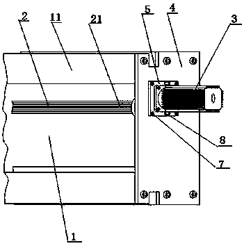 Vertical type lathe servo motor assembly connecting device and connecting method thereof