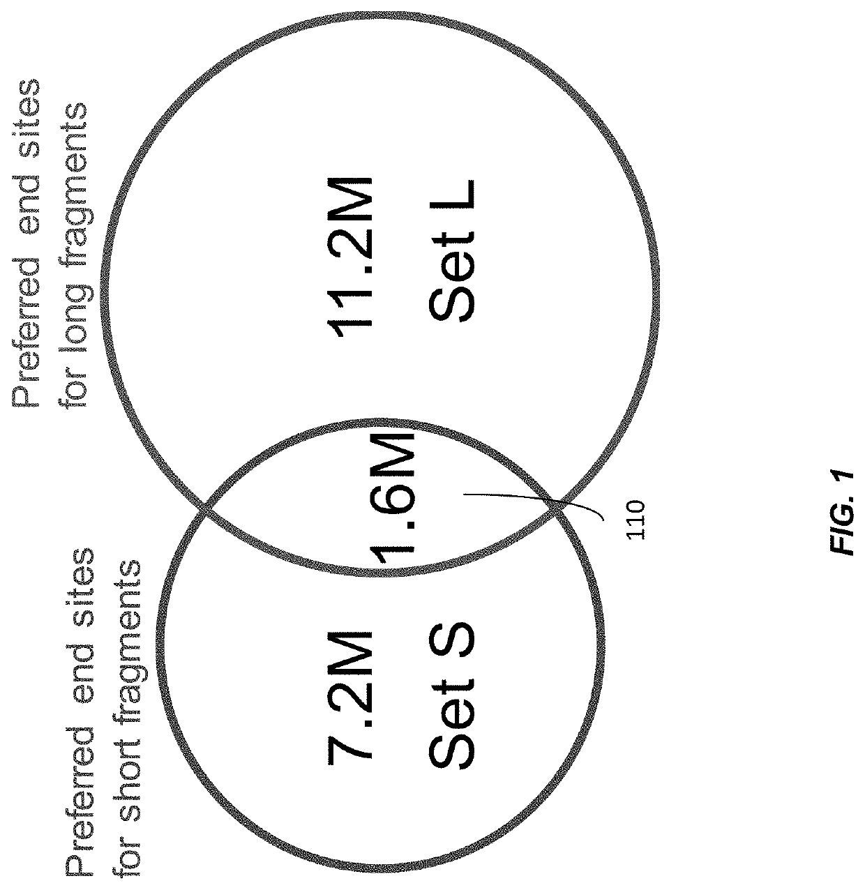 Size-tagged preferred ends and orientation-aware analysis for measuring properties of cell-free mixtures