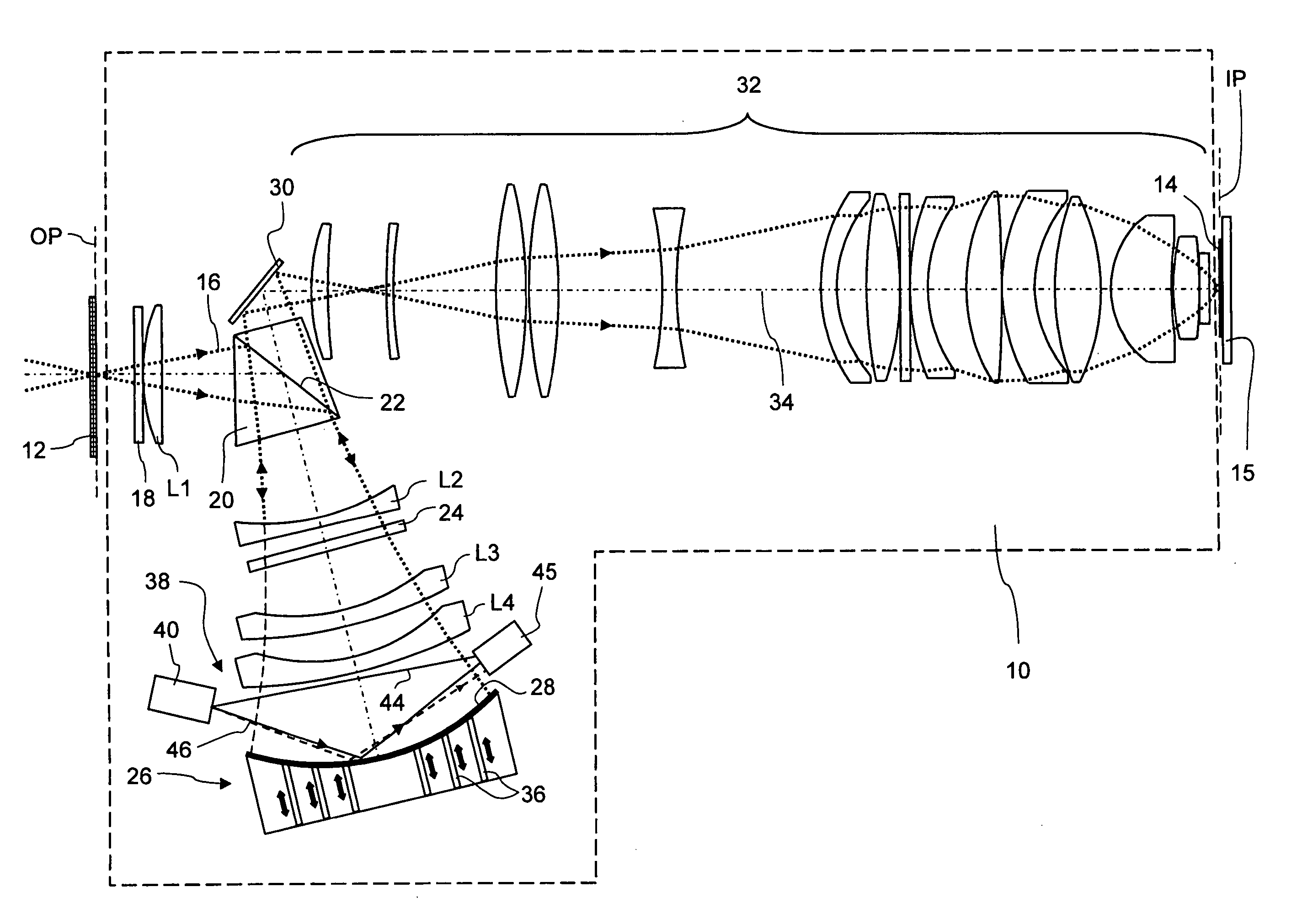 Optical system of a microlithographic projection exposure apparatus