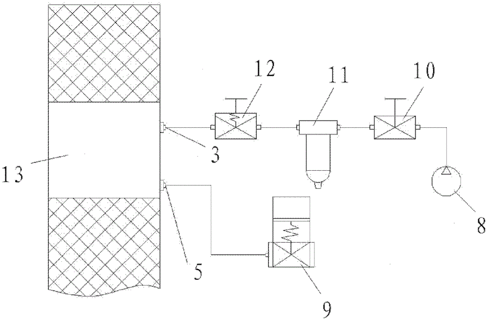 A non-contact leak detection method and system with a double-layer packing seal structure