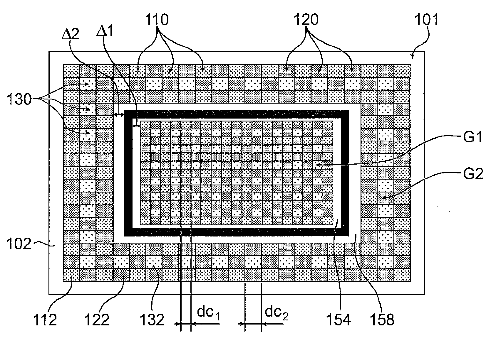 Production of an improved color filter on a microelectronic imaging device comprising a cavity