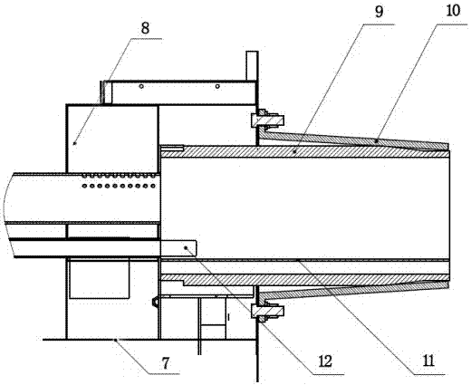 Biomass particle tobacco dryer capable of achieving automatic slag removing