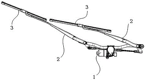Windscreen wiper with automatic adjustment of wiping-arm pressing force