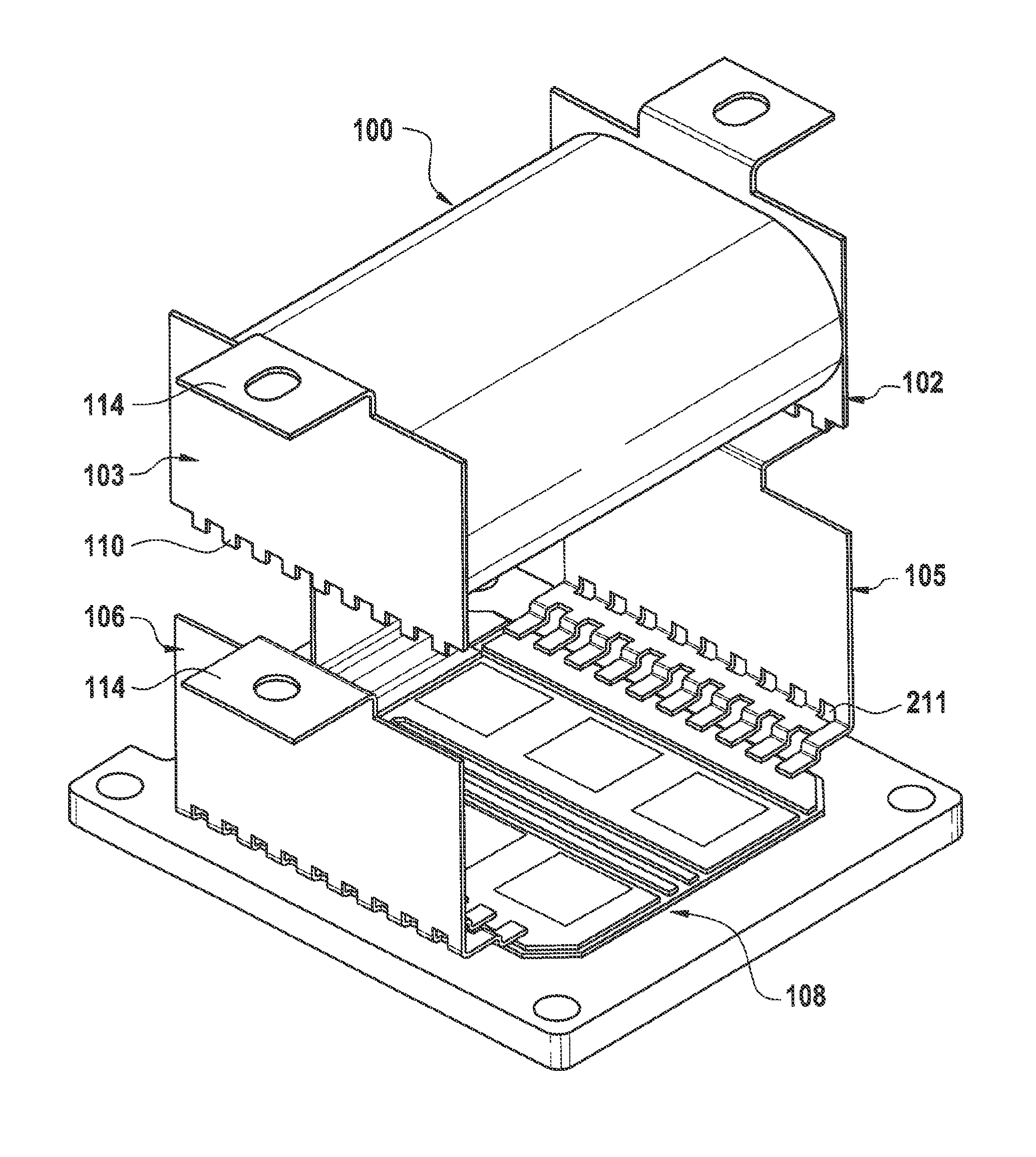 Capacitor arrangement and method for producing a capacitor arrangement