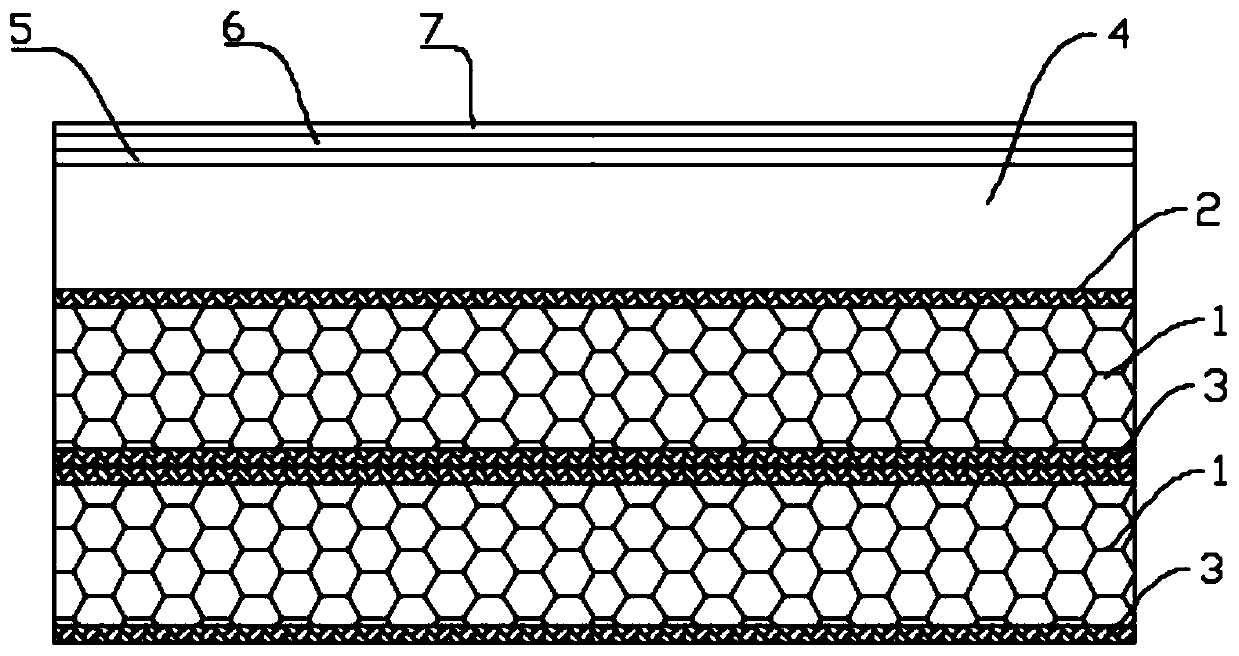 Polyurethane composite floor and manufacturing process thereof