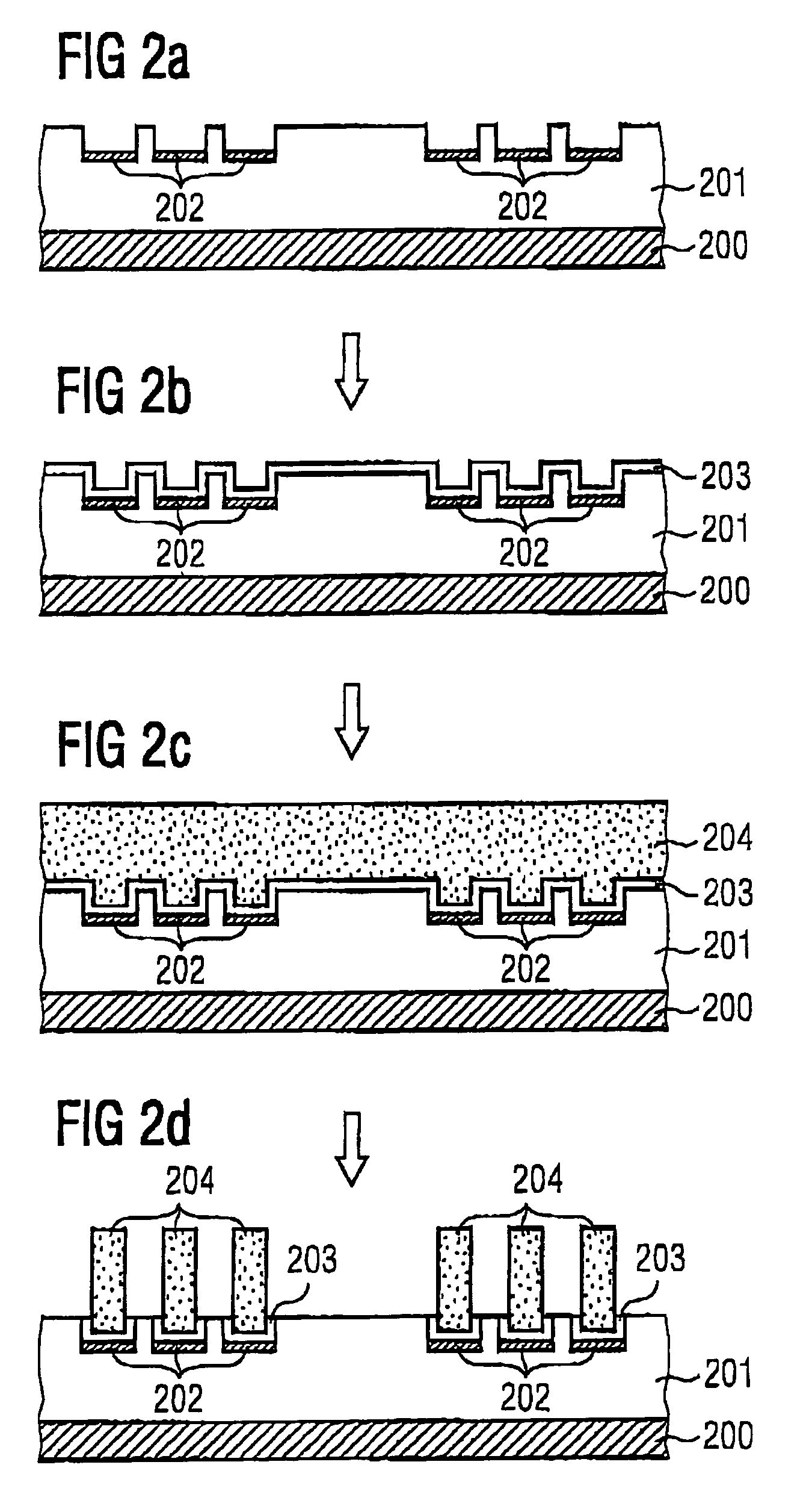Method for fabricating a microelectronic circuit including applying metal over and thickening the integrated coil to increase conductivity
