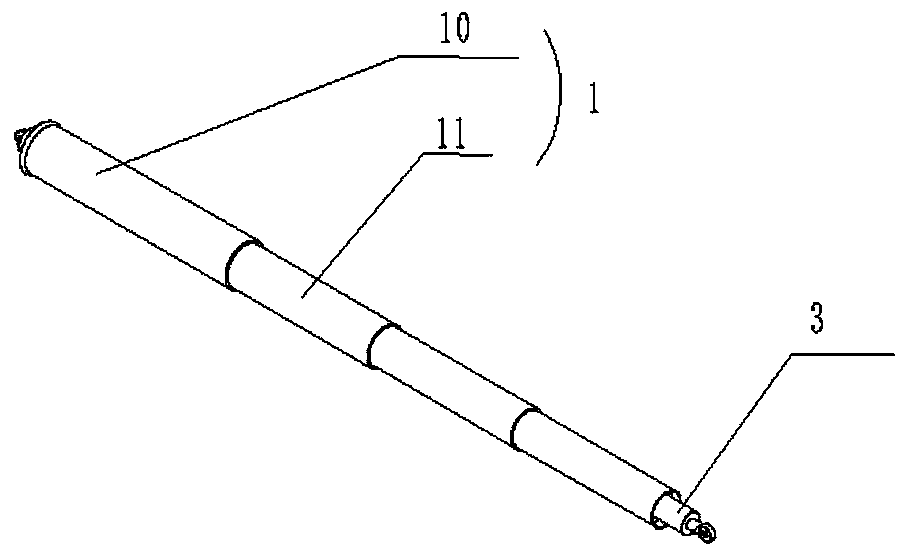 Launch vehicle and multi-stage pneumatic support cylinder for recovering launch vehicle