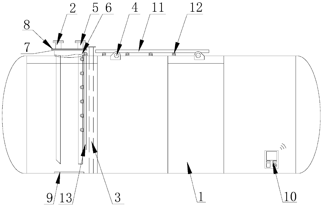 An intelligent monitoring anti-leakage oil storage tank