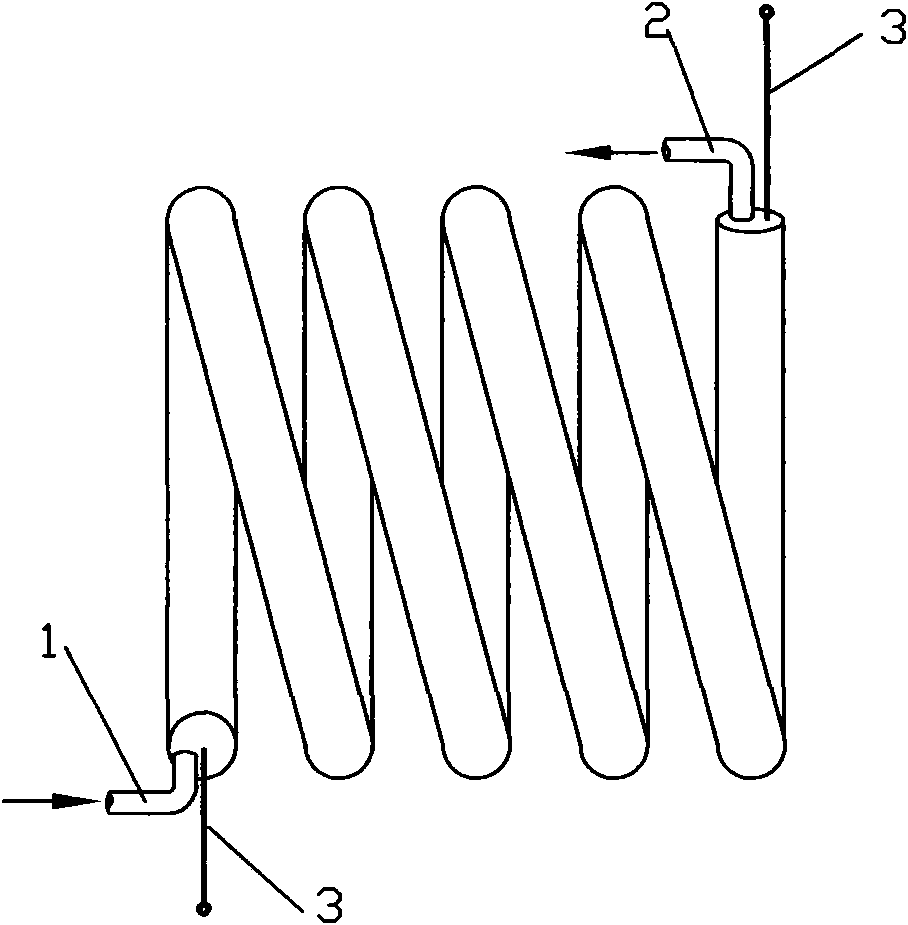 Flowing water resistor and device for carrying out on-line insulation detection by using the same