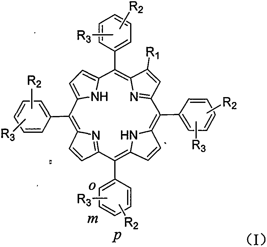 Amino-modified tetraphenylporphyrin compound as well as preparation method and application thereof