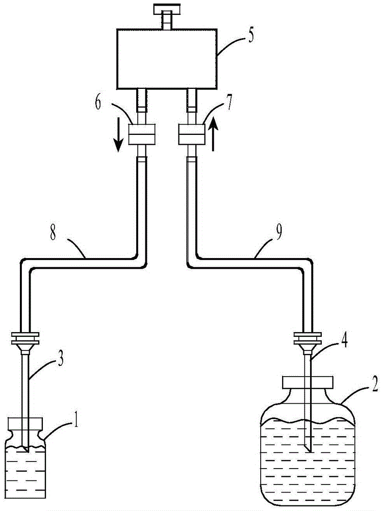 Powder injection bottle integrated type dispensing assembly and dispensing method