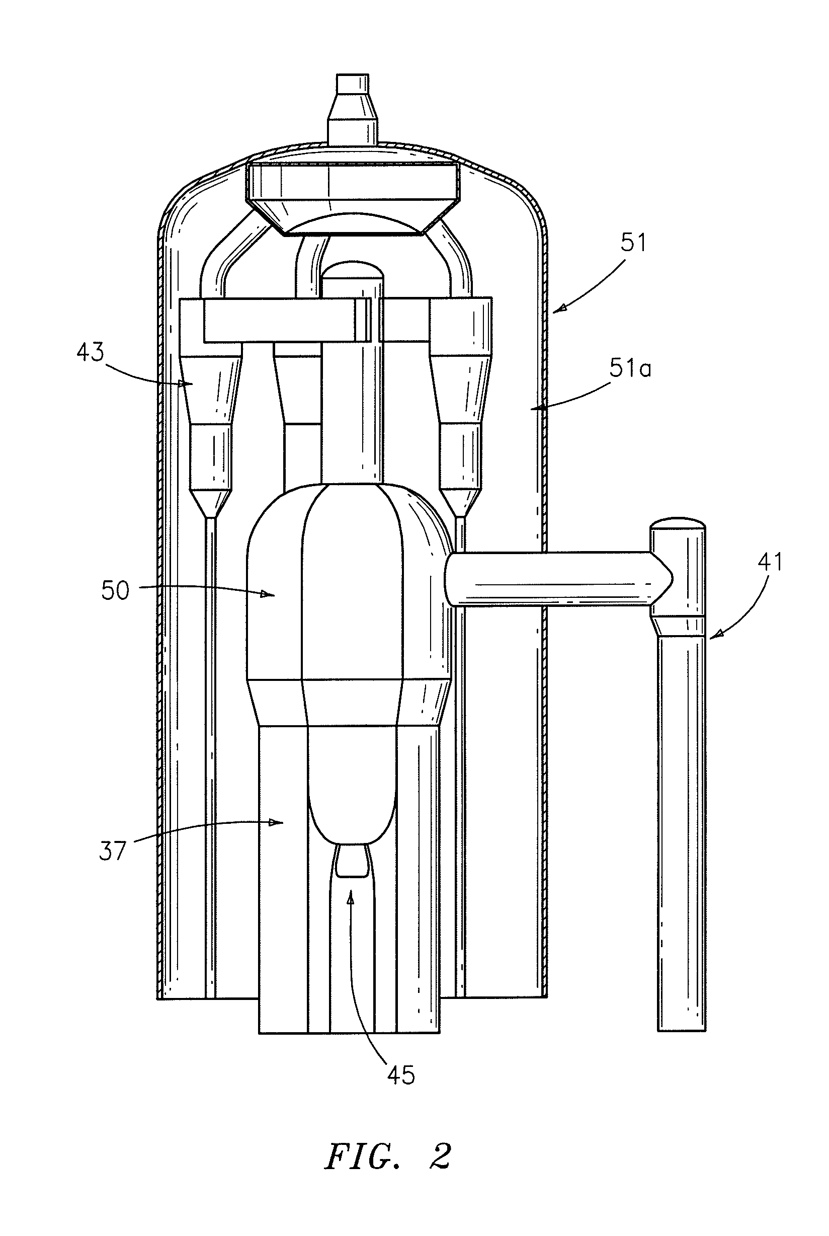 Separating and stripping apparatus for external FCC risers