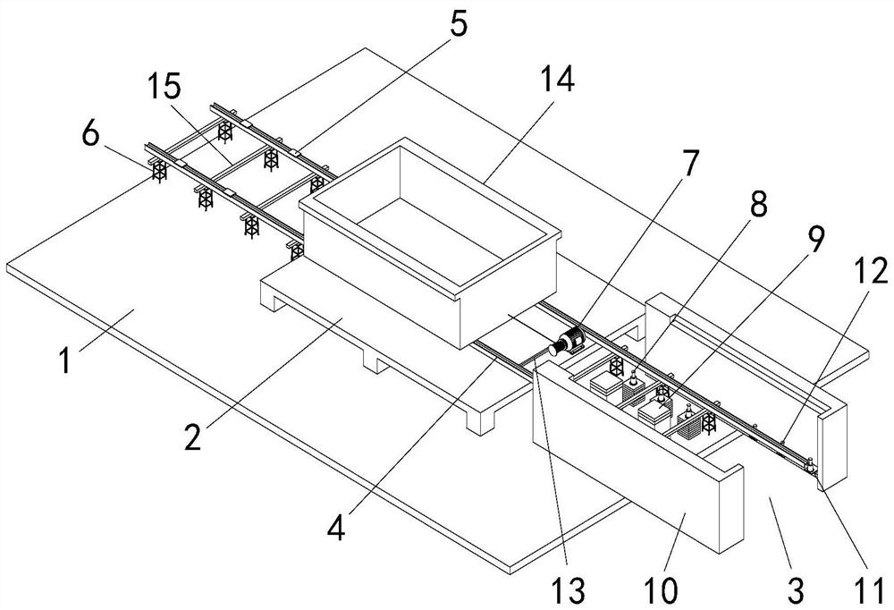 Mounting method and device for super high-rise air suspension acrylic swimming pool