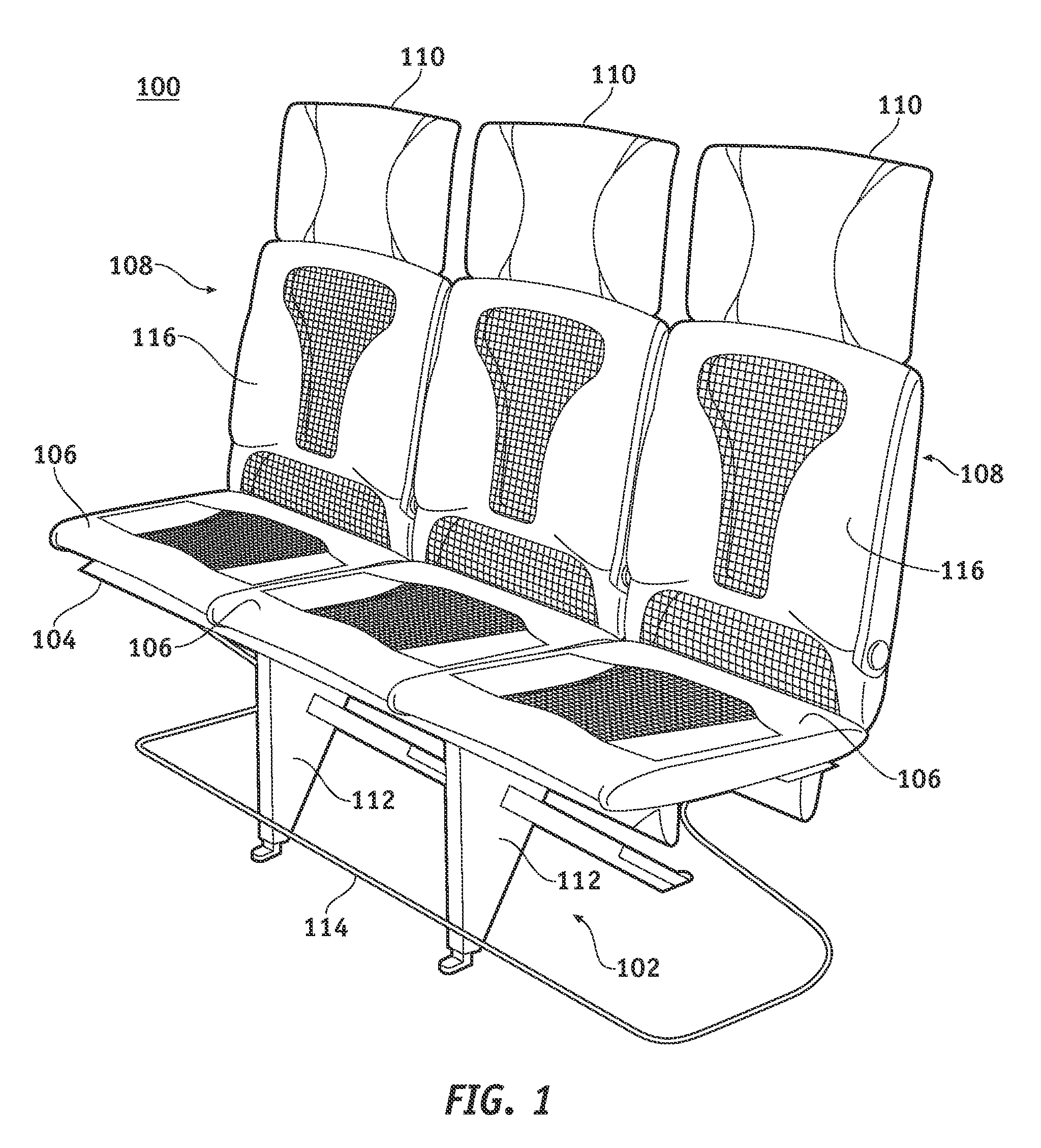 Composite seat back structure for a lightweight aircraft seat assembly