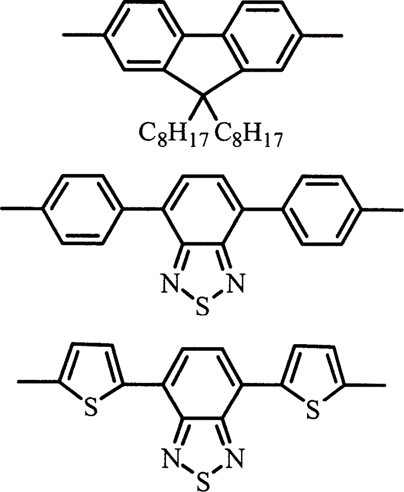 Alcohol soluble material in poly-fluorene group containing phosphate group in use for luminescent material