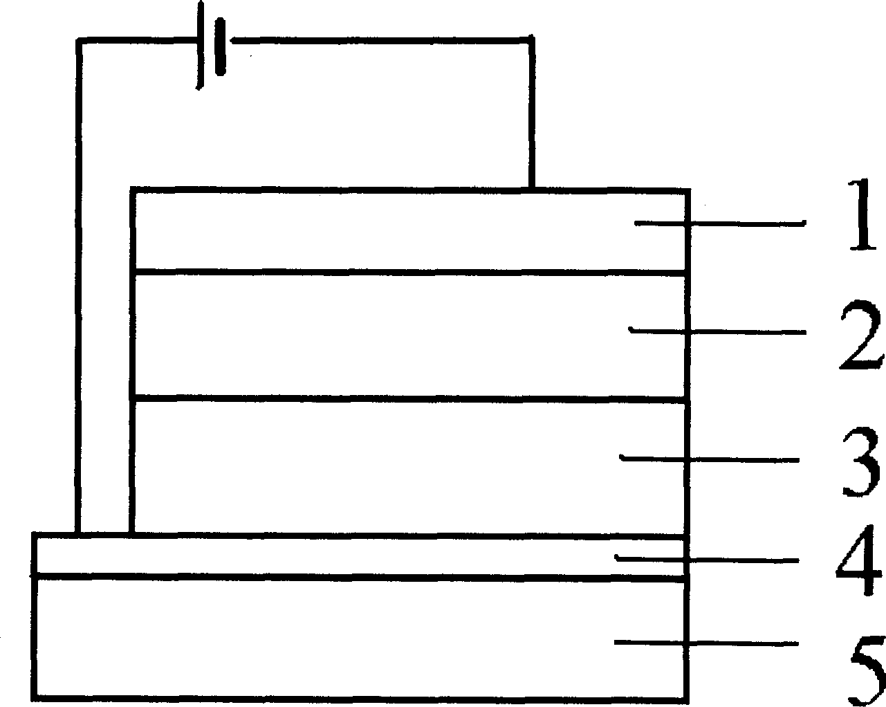 Alcohol soluble material in poly-fluorene group containing phosphate group in use for luminescent material