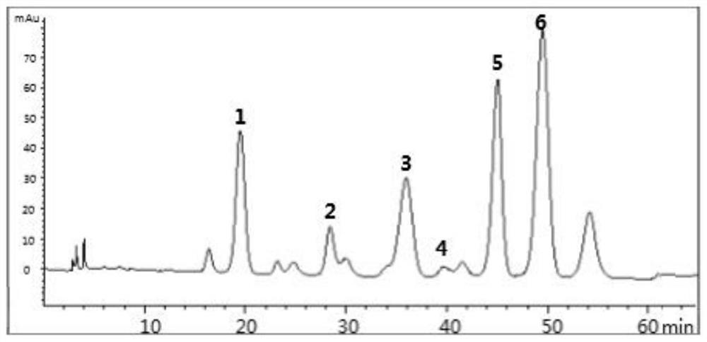 High performance liquid chromatography detection method for anthocyanin in blueberries