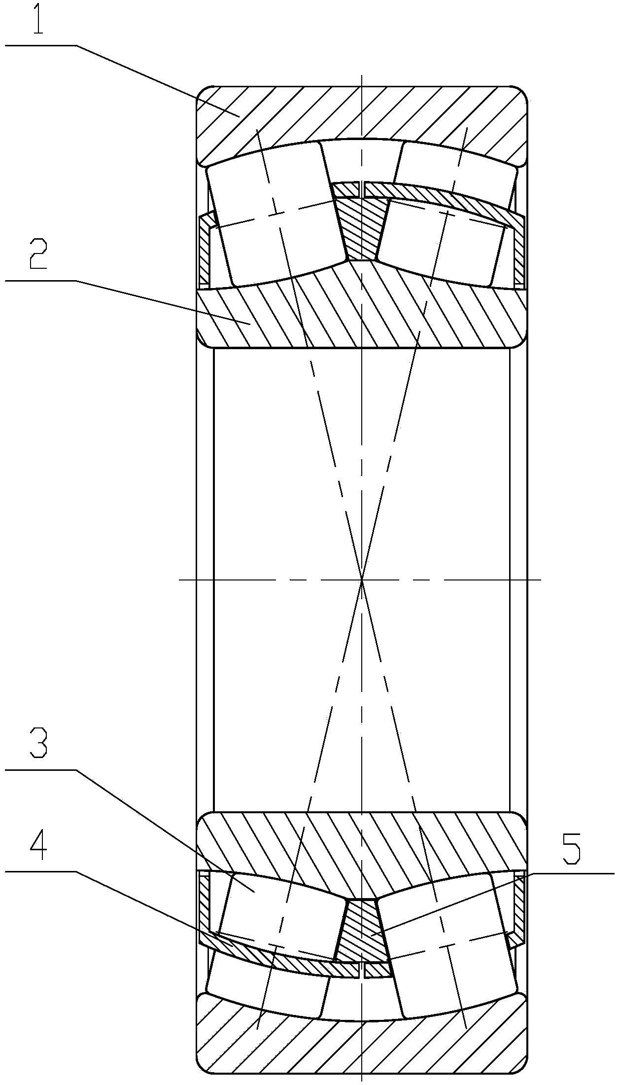 Sealed self-aligning roller bearing for high-speed rail and repair method thereof