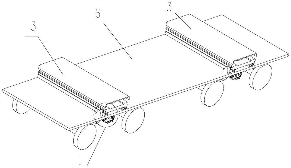 A cargo handling device for rail vehicle and rail vehicle