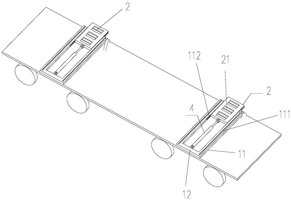 A cargo handling device for rail vehicle and rail vehicle