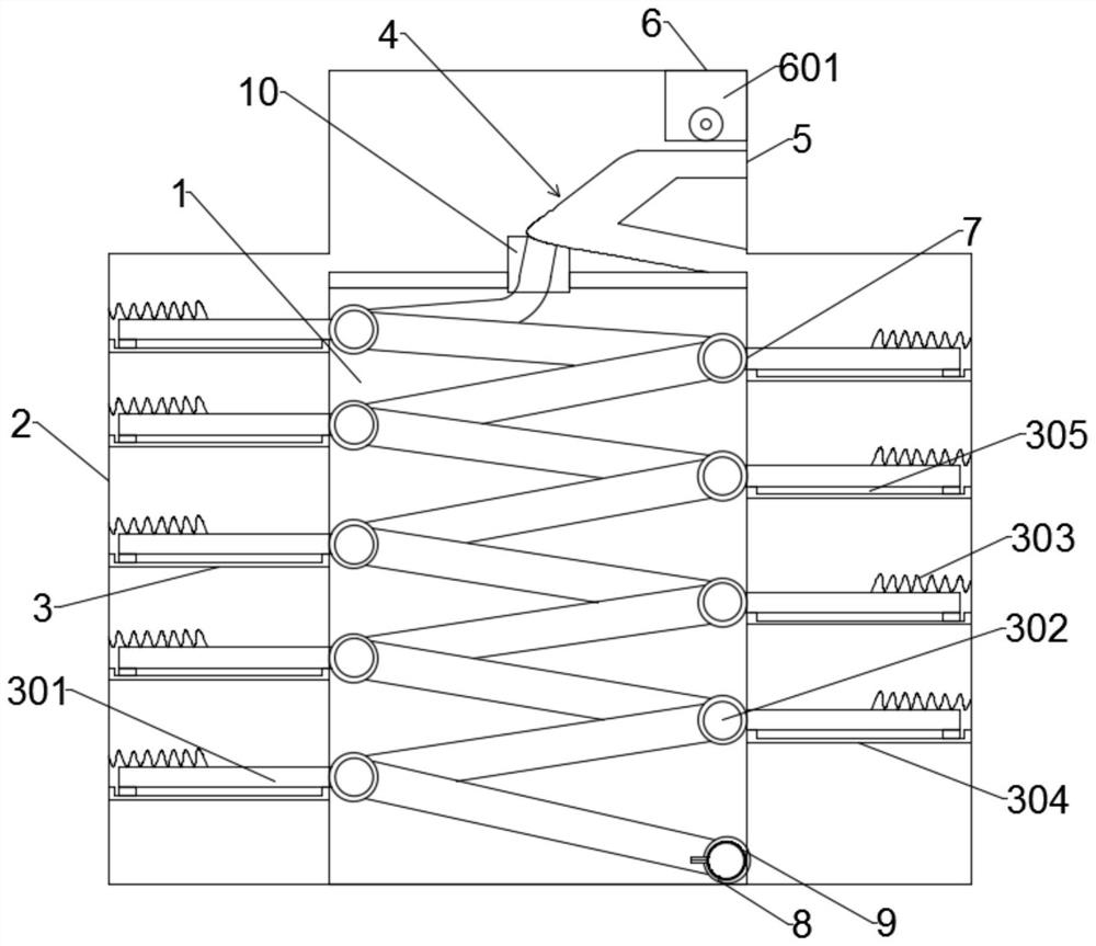 Electric vehicle charging cable management device and management method