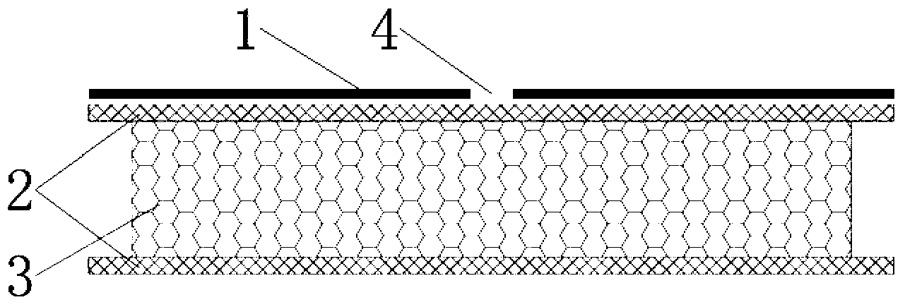 PFF integral composite reversed filtering layer and construction method thereof