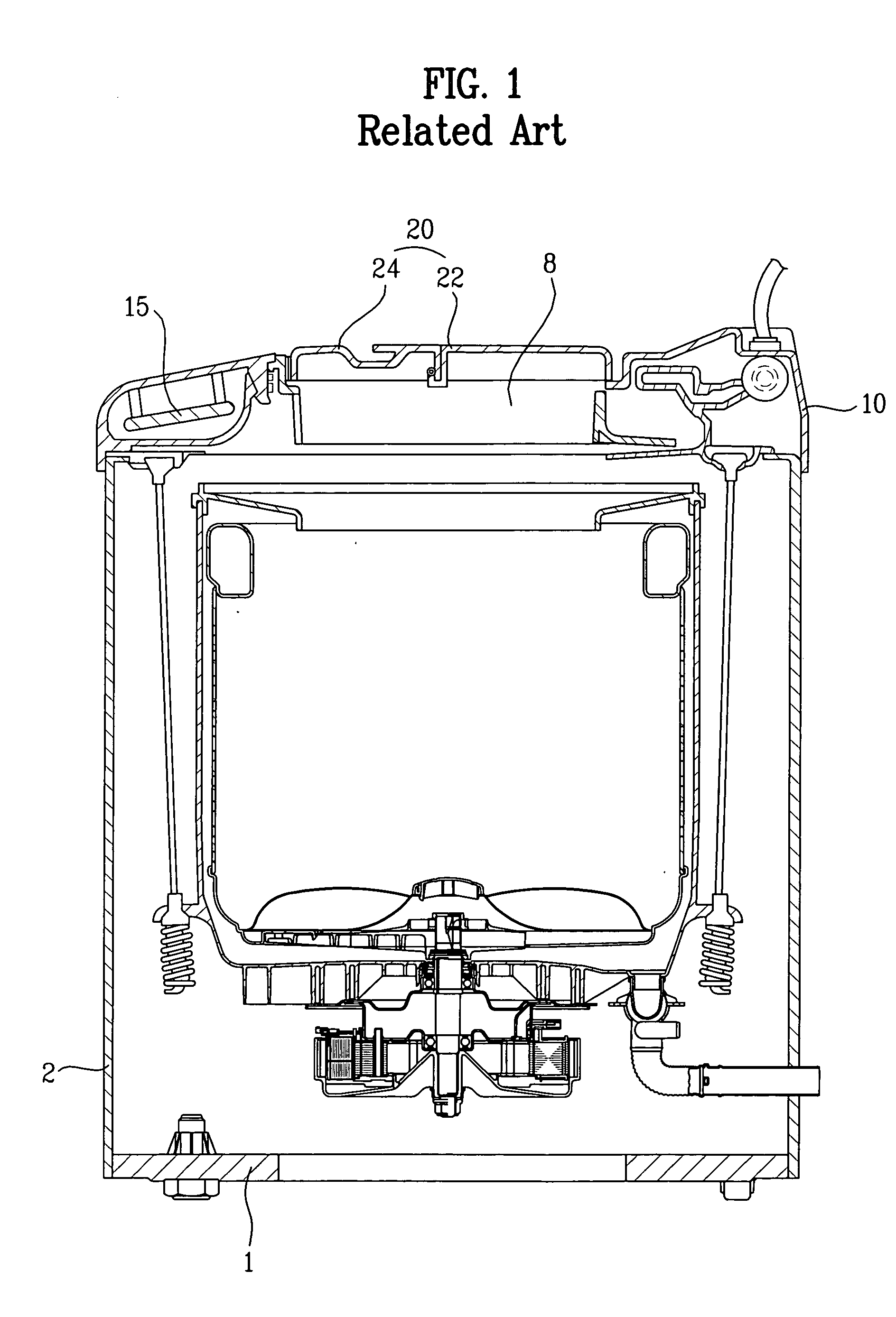 Door assembly for washing machine
